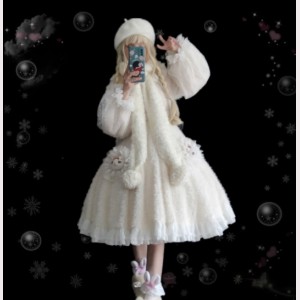 White Bunny Sweet Lolita Style Dress OP (TK01)